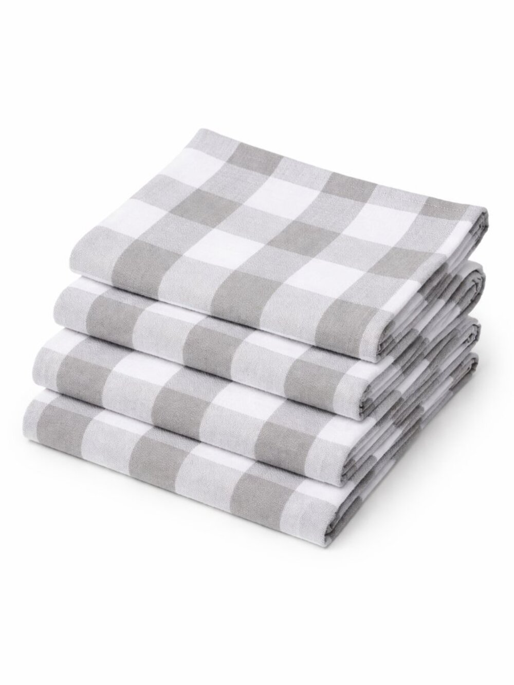 100% Cotton Set of 4 Pack Kitchen Buffalo Check Plaid, 20''*30 Inch  GIFTS